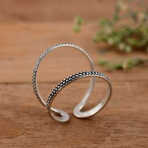 <b>Adjustable</b> 925 Sterling <b>Silver</b> Arthritis Finger Splint <b>Ring</b> – Therapeutic Joint Support Jewelry for Swan Neck & Mallet Finger - Product Image 4