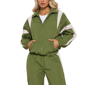 Traje de Esquí Cortavientos Personalizado de Alta Calidad, Impermeable, con Costuras Selladas, Chaqueta de Esquí con Capucha para Mujer, Ropa Deportiva de Nailon/Algodón - Product Image 3
