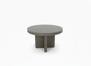Juego de Mesa de Centro Redonda Moderna con 4 Sillas, Madera de Fresno Maciza y Chapa de MDF, Muebles Duraderos para Sala de Estar - Product Image 2
