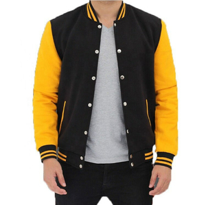 2024 New Arrival Unisex Slim Fit Hip Hop Patchwork Varsity <b>Jacket</b> High Quality Custom Stand Collar High Visibility - Product Image 3