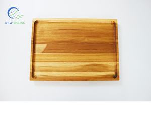Bandeja para servir de madera de teca con forma rectangular de alta calidad de Vietnam, utensilios de cocina al mejor precio con mármol decorativo para servir alimentos - Product Image 4