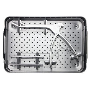 9-Piece Manual Stainless Steel Orthopedic Rib Plate Instrument Set Hospital Grade Trauma Fixation <b>Kit</b> Blush Surgical INSTRUMENTS - Product Image 6