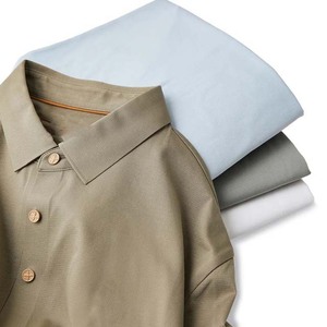 เสื้อโปโลอ็อกซ์ฟอร์ดสีพื้นสำหรับผู้ชายไซส์ใหญ่ แขนสั้น ผ้าฝ้าย 100% สวมใส่สบายๆ - Product Image 4