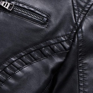 Veste en cuir pour homme, prix de gros, OEM, cuir véritable - Product Image 4