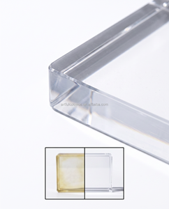 Modern Square & Heart Eco-Friendly Acrylic Magnetic <b>Photo</b> <b>Frame</b> with <b>Multiple</b> Sizes (8.5x11 to 4x6 Inches) - Product Image 2