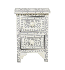 Mesa de Centro Hecha a Mano con Incrustaciones de Hueso y un Impresionante Diseño de Mosaico, Mesa de Centro Atemporal con Incrustaciones de Madreperla para un Estilo Clásico - Product Image 3