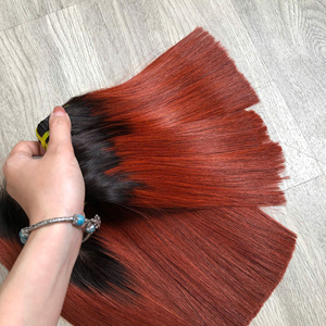 Cabello vietnamita Super Double Drawn Bone Straight Ombre Color marrón Proveedor de cabello de alta calidad Precio al por mayor Cabello crudo - Product Image 4