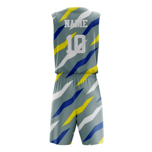 Conjunto Deportivo Unisex Transpirable de Poliéster, Uniforme de Baloncesto, Tallas Grandes para Adultos, Personalizado, Antibacterial, de Secado Rápido - Product Image 2