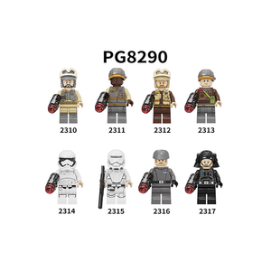 Ensemble de figurines de soldats spatiaux de science-fiction en blocs de construction en plastique ABS, compatibles avec les briques, collection de personnages, jouet pour enfants et vente en gros - Product Image 1