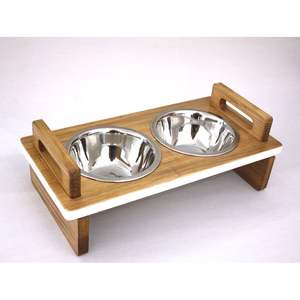 Hygienic Wooden <b>Dog</b> <b>Bowl</b> <b>Stand</b> Promotional Pet Product for Convenient and Sanitary Feeding - Product Image 1