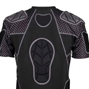 Football Contact Sports <b>Padded</b> Shirt High-Impact Protection Compression Shirt Men Compression Shirt with Impact <b>Padding</b> - Product Image 2