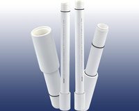 CAPTAIN Tuyaux de colonne en UPVC, Pompes submersibles, Tuyaux de puits en PVC, Tuyaux d'eau pour forage haute pression, en pouces, OEM, lisses, blancs