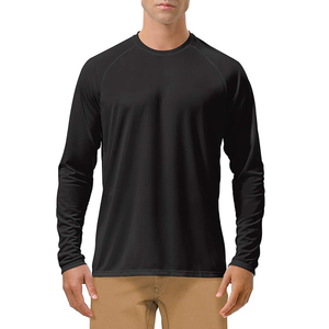 T-shirt homme surdimensionné à manches longues en coton 100% 220 g/m² noir, motif graphique en strass, motif uni, fabrication sur mesure - Product Image 3