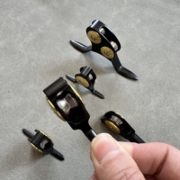 Accesorio de arrastre Seehoo, rodillo de pesca, guía de punta de caña, Plata duradera para caña de pescar, accesorio de pesca