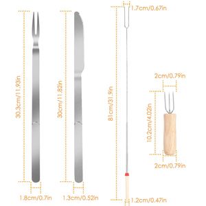 Set di Spiedini Telescopici Estensibili da 81 cm per Marshmallow e Hot Dog, Bastoncini in Acciaio Inox per Barbecue, Comodi e Resistenti - Product Image 6