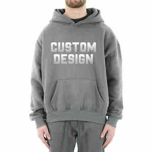 Sudadera con Capucha para Hombre, con Bolsillo, de Algodón y Felpa, con Bolsillo Canguro, Suave, Transpirable, Informal - Product Image 3
