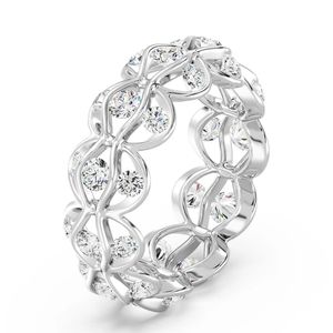 Anillo de Boda Ondulado Eternity con Diamante Cultivado en Laboratorio - Product Image 4