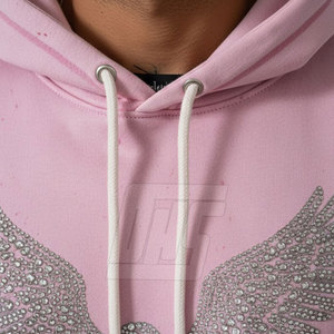 Sweat-shirts élégants pour hommes avec strass, look streetwear tendance, coupe confortable, idéal pour les fêtes et la mode de tous les jours - Product Image 5