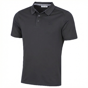 Chemise en coton tricoté uni pour homme avec logo personnalisé, de haute qualité, respirante, coupe ajustée, piqué, pour le golf, manches courtes, été - Product Image 3