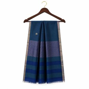 Dupatta/Stole en Soie et Coton Banarasi Légère et Respirante pour Femme, Châle Carré Ethnique, Foulard Imprimé à Pois, Techniques de Tissage - Product Image 1