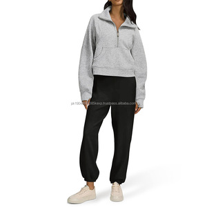 Hiver Kore Polaire double face Col montant Quarter Zip Sweat-shirt à capuche pour femme - Product Image 3