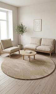 Tapis en laine tufté à la main par un designer, avec dos antidérapant, personnalisation disponible pour les projets d'intérieur de luxe - Product Image 2