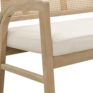 Sofá de Madera Natural con Canapés: Diseño Atemporal de Mediados de Siglo con Comodidad - Product Image 5