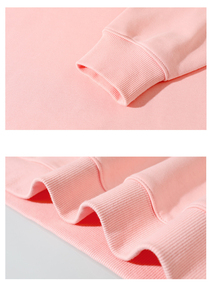 เสื้อสเวตเชิ้ตคอกลมโอเวอร์ไซส์แบบยูนิเซ็กซ์ สีพื้น ผ้าถัก แขนยาว สวมใส่สบายๆ สำหรับฤดูใบไม้ร่วง ผลิตจากผ้าฝ้าย 100% ย้อมสีพื้น - Product Image 5