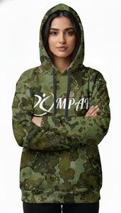 เสื้อฮู้ดดี้โอเวอร์ไซส์พรีเมียมสำหรับทุกเพศ พร้อมการพิมพ์ลายแบบซับลิเมชั่นคุณภาพสูง สำหรับสตรีทแวร์ลำลอง - Product Image 2