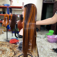 Perruques de Cheveux Humains Vietnamiens de Qualité Supérieure, Lisses et Droites comme des Baguettes, Perruques Lace Front en Cheveux Vietnamiens Bruts, Sans Nœuds