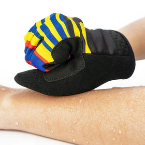 Gants de vélo à doigts complets noirs en textile tissé antidérapants avec fermeture à tirette unisexe été coupe-vent écran tactile course en extérieur - Product Image 4