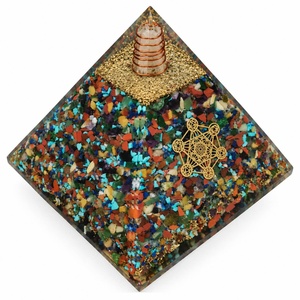 Nouvelle arrivée, orgonite 140 mm, grande taille, qualité supérieure, agate, pyramide d'orgone, écologique, faite à la main, guérison, méditation, décoration - Product Image 1