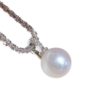 Collar de Perlas de Agua Dulce Naturales Estilo Edison con Cierre Universal, Colgante de Perla Individual de 11-12 mm, Accesorio de Joyería - Product Image 5