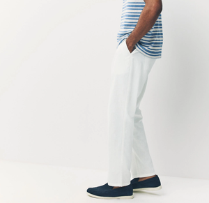 กางเกงขายาวผ้าลินินผสมสำหรับผู้ชาย ระบายอากาศได้ดี เป็นมิตรกับสิ่งแวดล้อม แห้งเร็ว ซึมซับเหงื่อ น้ำหนักเบา ทรงสมาร์ทฟิต ตรงรูป  ขายส่ง - Product Image 3