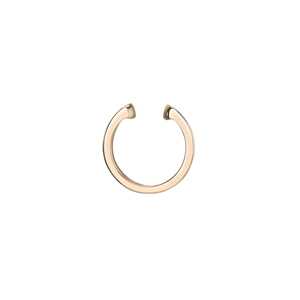 Manchette d'oreille coulissante non percée en or massif 14K 18K avec diamant de laboratoire taille baguette serti en canal, vente en gros fabricant - Product Image 2