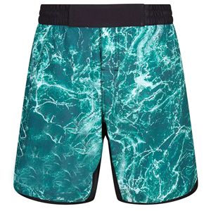 Shorts de compression imprimés à séchage rapide pour hommes, coupe classique, motif marbré vert, pour arts martiaux, adultes - Product Image 1