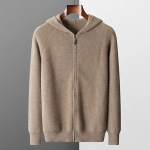Pull en laine mérinos 100% pour homme, manches longues, col rond, doux, épais, tricot d'hiver respirant, dentelle, ODM, vente en gros - Product Image 1