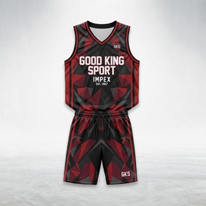 Conjunto de Camiseta y Pantalones Cortos de Baloncesto Personalizados para Hombre, Uniforme de Baloncesto Sublimado, Ropa Deportiva de Equipo, Fabricante OEM, Kits de Baloncesto Personalizados - Product Image 1