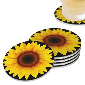 Sous-verre en MDF au design unique avec impression de fruits oranges, fabriqué en Inde, pour l'exportation, vente en gros pour hôtels et usage domestique - Product Image 1