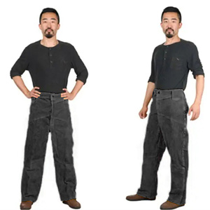 Pantalones de Protección para Soldador de Cuero Vacuno Retardante de Llama Industrial, Modelo JNM SAFETY JNM-418, Resistentes al Calor de 500C-1000C - Product Image 4