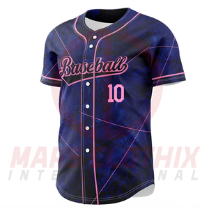 Custom Sublimation Printed Team Wear Baseball Jersey New Arrival Sublimated Baseball Jersey Sports Shirts - Product Image 3