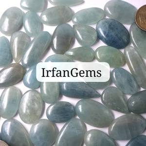 Cabujón de Aguamarina Natural hecho a mano, forma mixta, piedras preciosas sueltas, colección de mezcla de cristal, venta al por mayor, lote de colección de Aguamarina - Product Image 1