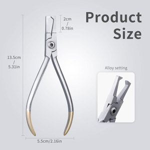 Manual Dental Orthodontic Bracket Remover Pliers Stainless Steel Anterior Teeth Braces Removal Tool Kit Bracket Gripper - Product Image 4