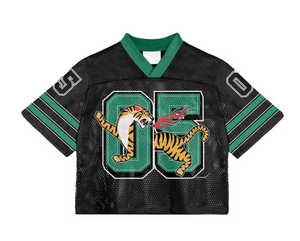 Camiseta Deportiva Retro de Fútbol Americano de Malla de Poliéster de Alta Calidad Personalizada, Estilo Oversize, Corte Recto, Tallas Grandes, Verano BIGWOOD SPORTS - Product Image 2