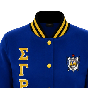Chaqueta Bomber de Satén Sigma Gamma Rho para Mujer, Ligera, con Cierre, Ropa de la Hermandad Griega, Estilo Casual Urbano, Personalizada - Product Image 3