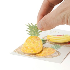 [6] sang trọng tùy chỉnh kế hoạch thực phẩm dính ghi chú dứa chuối Memo Pad cho văn phòng - Product Image 3