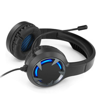 Usine directe filaire LED RGB éclairage casque de jeu son Surround micro intégré sur l'oreille sur l'oreille expédition immédiate grand