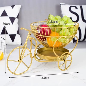 Panier à fruits en métal artisanal de qualité supérieure, design moderne indien, doré, pour hôtel/hôtel de villégiature/maison, table de chambre - Product Image 6
