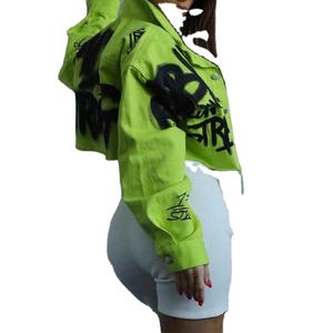 Vente en gros de veste en jean décontractée à manches longues pour femmes veste en jean respirante chaude élégante meilleure qualité personnalisée pour femmes - Product Image 1