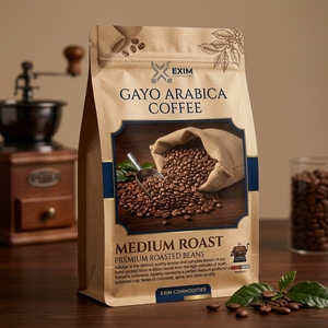Venta al por Mayor de Granos de Café Arábica Tostados Aceh Gayo, Granos de Primera Calidad para Cafeterías y Tostadores - Product Image 1